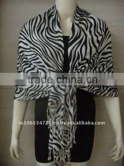100%Viscose Animal Printed Scarf/Shawl