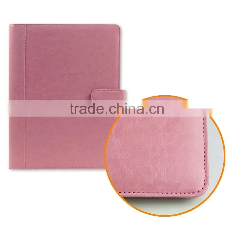 BWF- 14/15 black /brown leather multi-function manager portfolio&a4 pu leather portfolio folders&leather portfolio folder