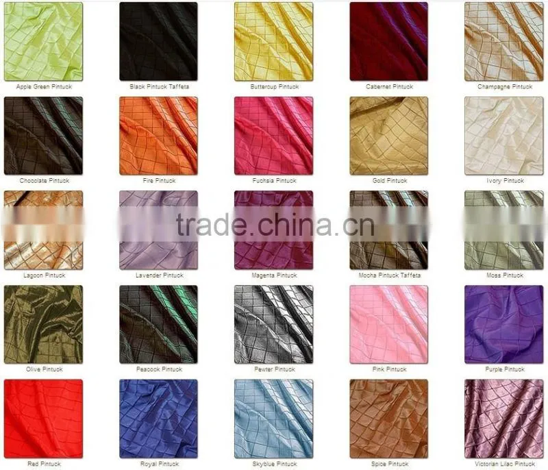Popular Pintuck Table Runner Taffeta Pintuck Runner