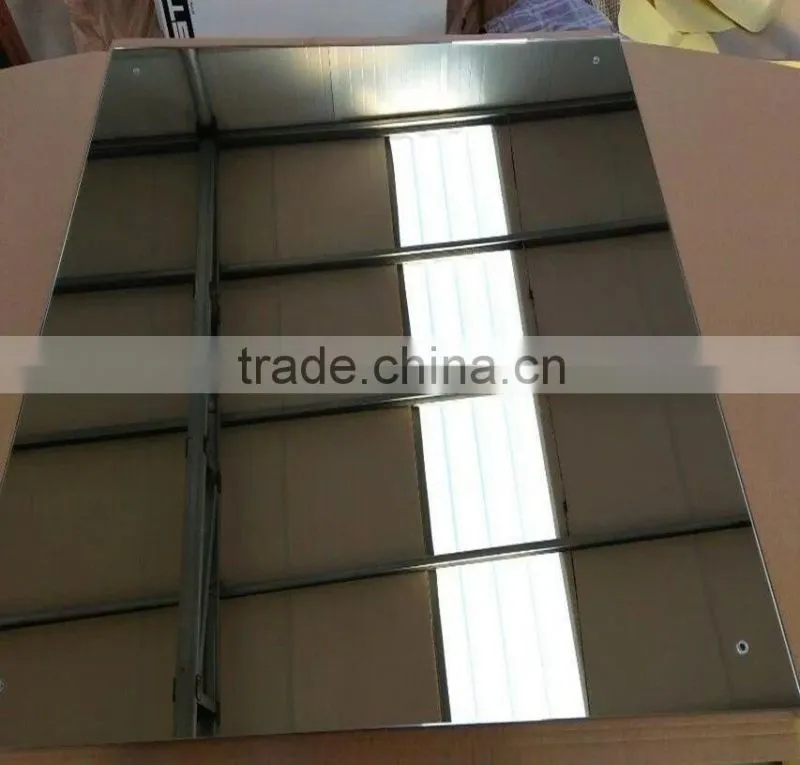 4mm glass mirror sheets, plain mirror glass, bathroom design mirror in China