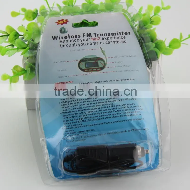 Wireless FM Transmitter, 6 in 1 FM Transmitter with Car Charger, FM Transmitter