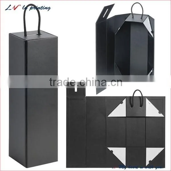 high quality magnetic wine box with handle