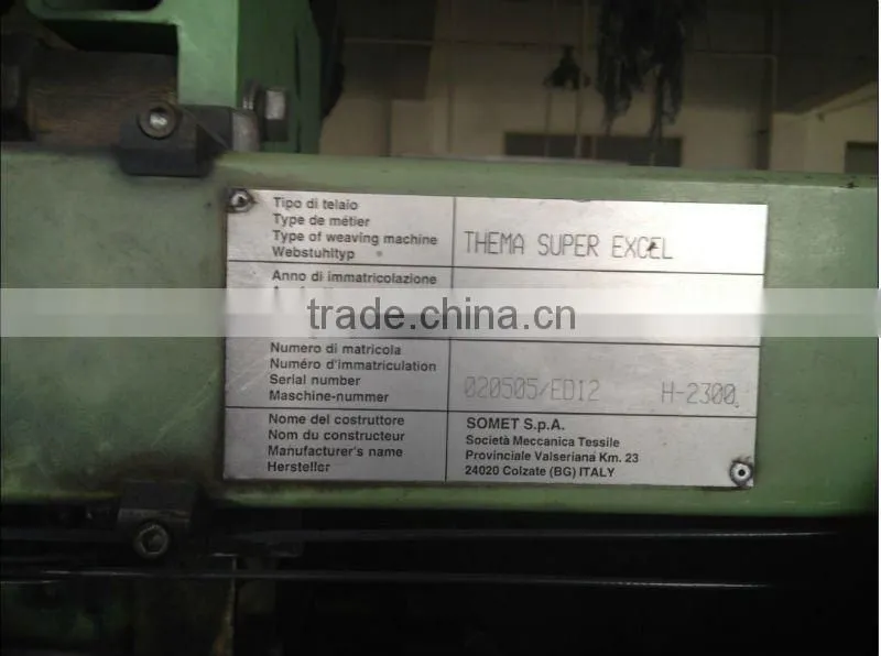 Used Italy SOMET SUPER EXCEL Weaving Looms,Rapier Looms