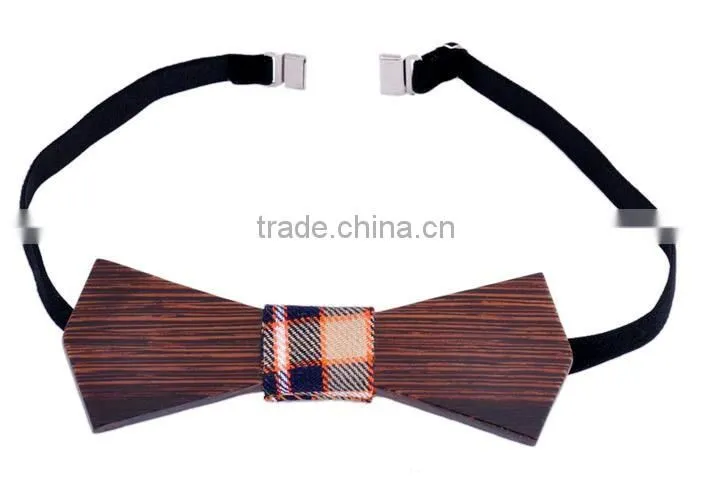 2016 Solid Good Quality Wooden Bow Tie For Men Classic Wooden Bow ties Factory Neckwear 3D Handmade Butterfly Wood Tie