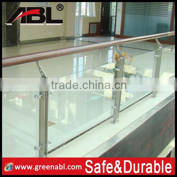 304/316 Building material for project stainless steel glass railing glass balustrade glass handrail