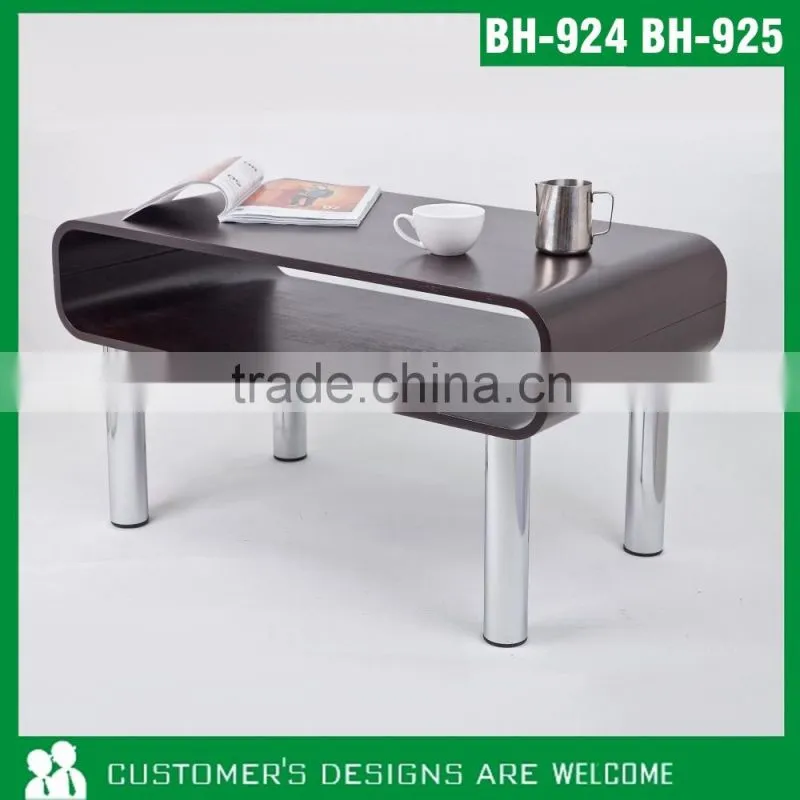 Narrow Coffee Table, Special Coffee Table, Oval Wood Coffee Table