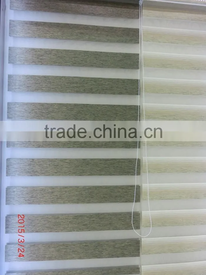 Double Sheet Semi-Opaque Horizontal Zebra Roller Blind