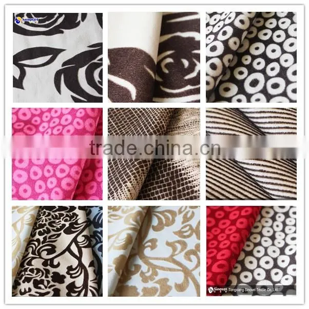Double Color Burnout sofa fabric