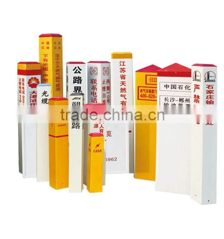 Warning signs Pile/ Road Cable Safety Signs Pile/ Mark Signs Board Warning Signs Pile