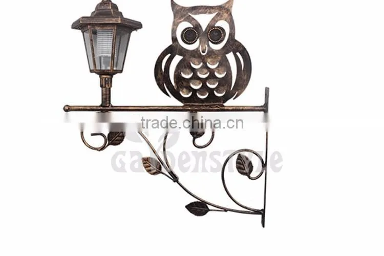 wall light wall lamp, wrought iron wall light wall lamp, owl shape fence light home lighting