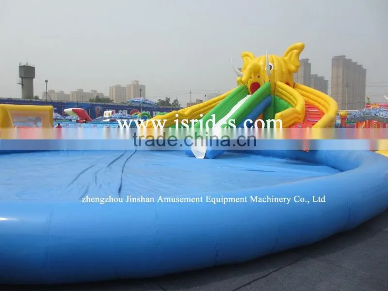 Giant water slide / Commercial inflatable slide for water park