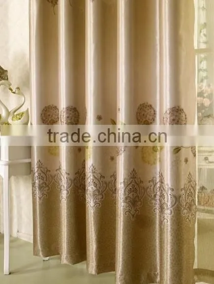 2015 hot sale printed designed No. 24 window curtains, made- up black out fabric in home or hotel