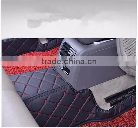 PVC brown color full set car floor mats