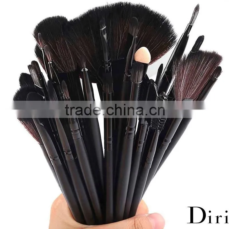 OEM service 32pcs makeup brush set with PU pouch