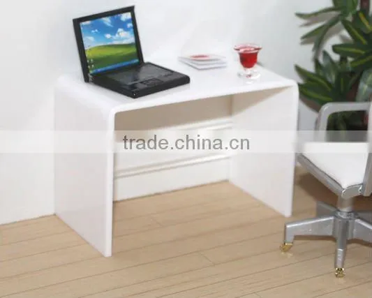 clear acrylic computer desk