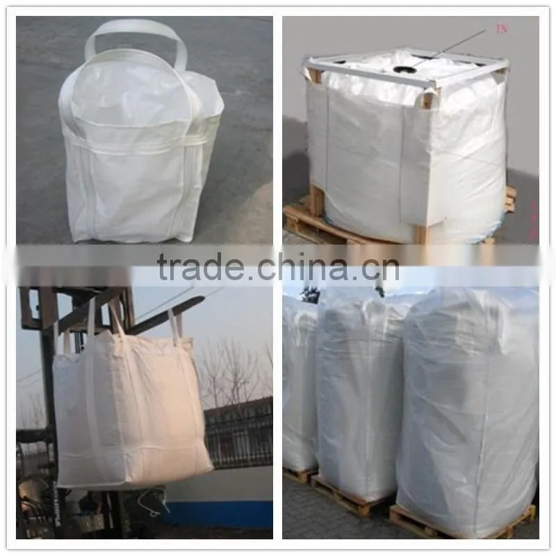 100% polypropylene conductive pp woven big bag, new material , jumbo bag ,ton bag for talcum powder low price by manufactuer