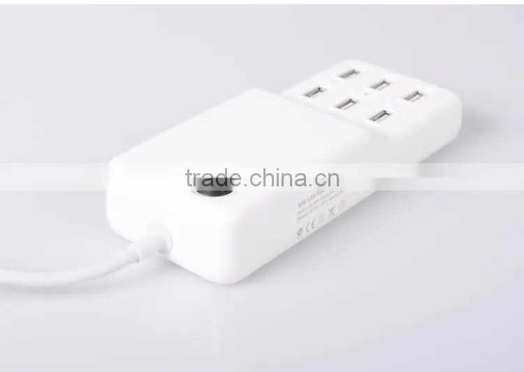 2016 mobile phone 6 ports usb desktop charger station socket