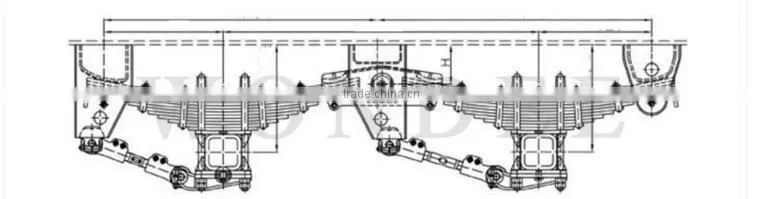 Hot Sale BPW Type 3 Axle Mechanical Suspensions