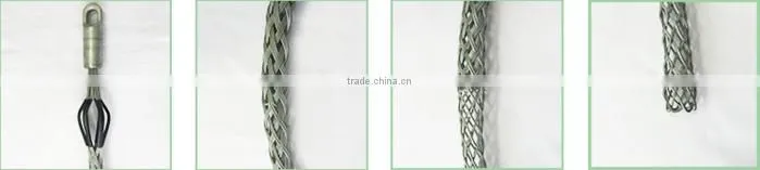 Galvanized Steel Cable Pulling Grip Wire Mesh Sock