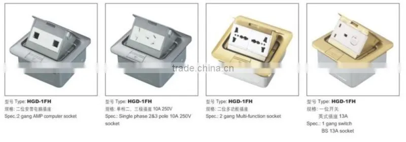 HGD-180K Series Open Type Floor Socket