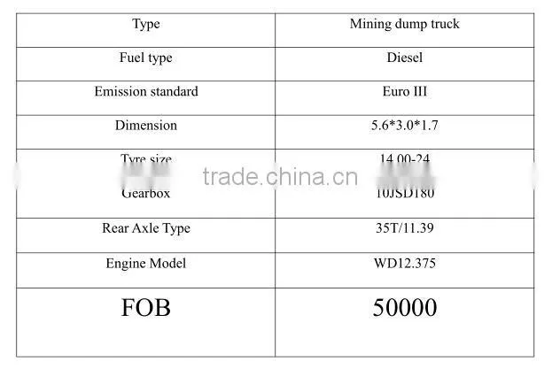 Mining dump truck