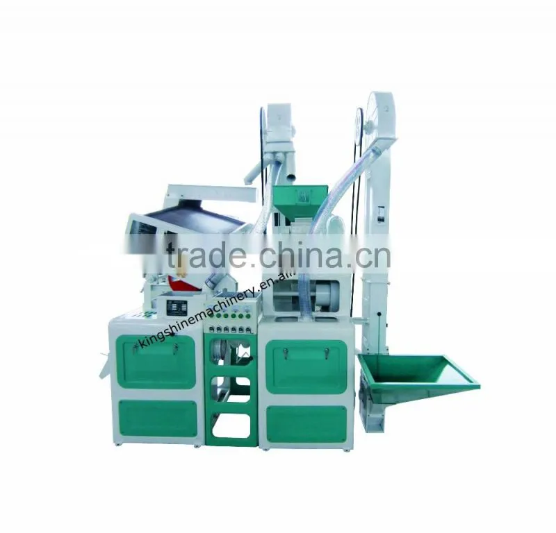Paddy cleaning, husking machine for clean bright white rice