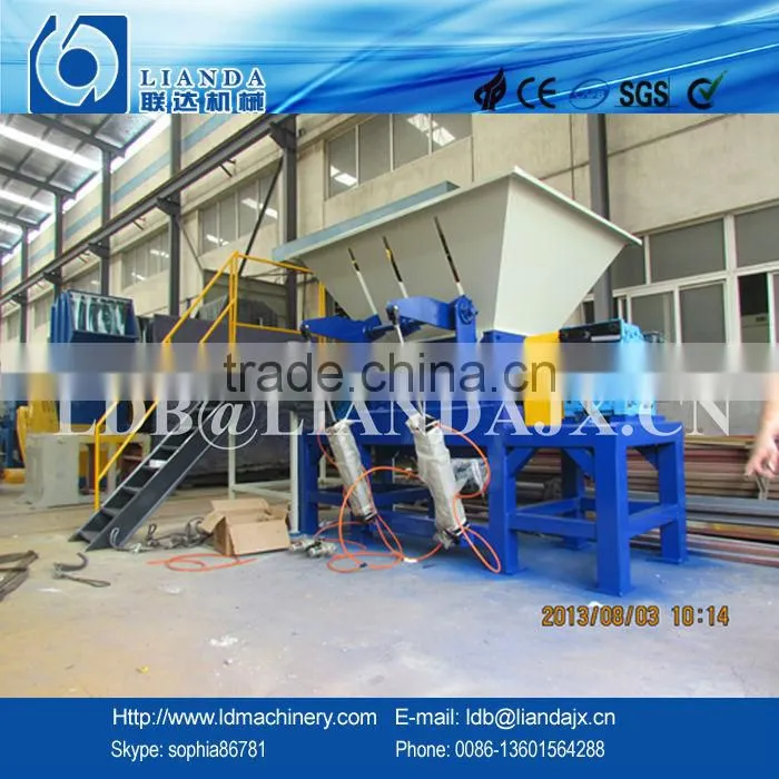 CE high quality plastic twin shaft shredder