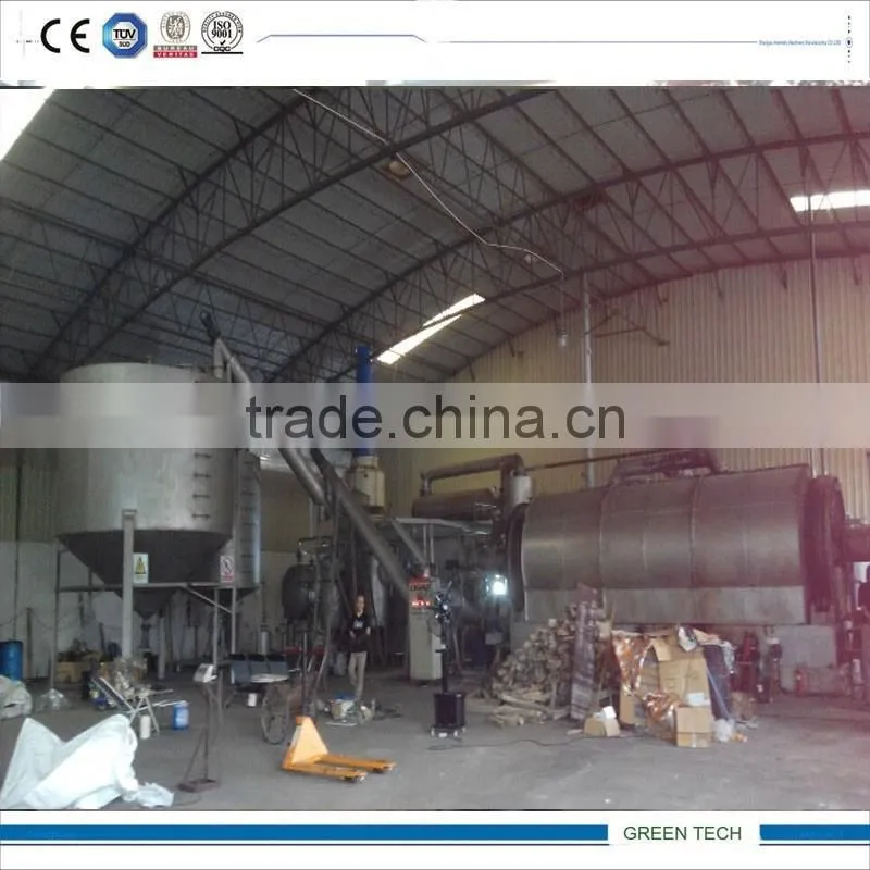 Plastic Recycling To Oil sem-continuous pyrolysis plant with sepcial salg device