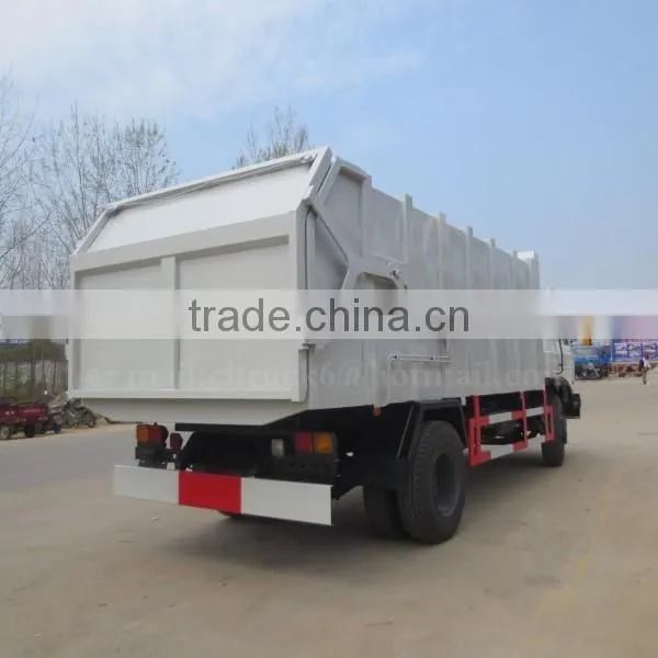170hp DONGFENG 4*2 Hydraulic Docking Waste Truck 15 m3