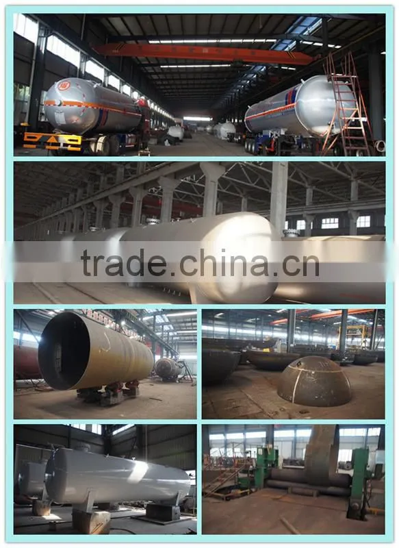 good quality 56 cubic meters shaded lpg gas tanker semi trailer