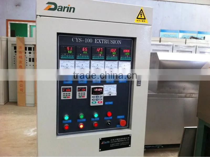 high quality double-screw soybean protein food processing line/extruded soya protein food machine