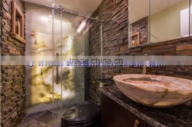 EXPORT QUALITY PAKISTAN FACTORY MADE ONYX BATHROOM COUNTERTOPS