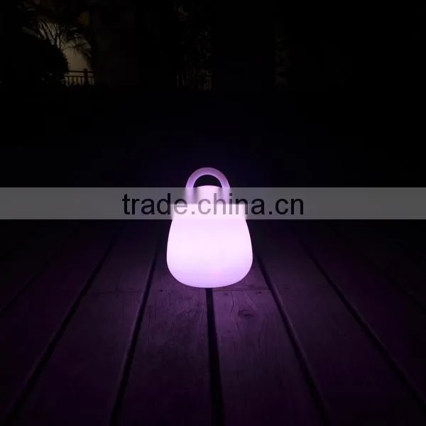 Led color change table lamp with remote control lantern shape lamp
