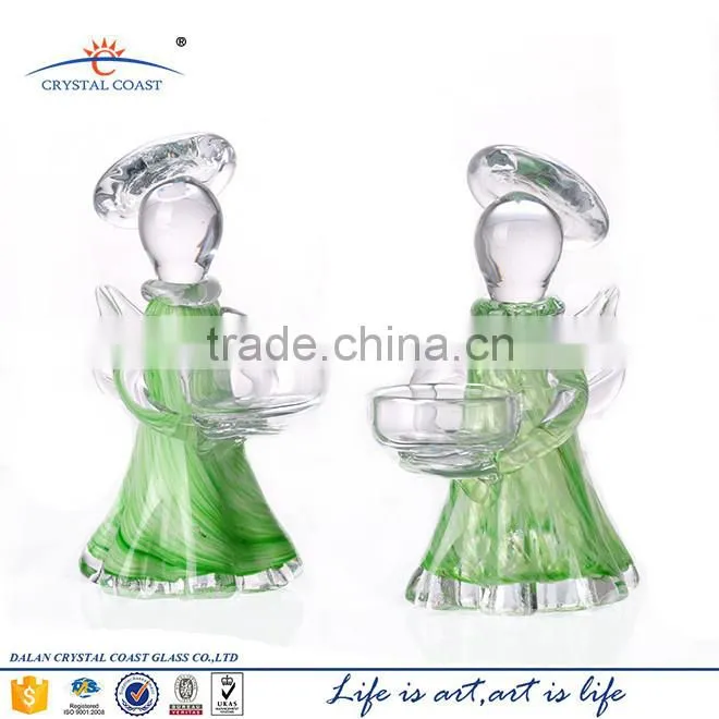 6.3''H decorative small crystal angel figurines