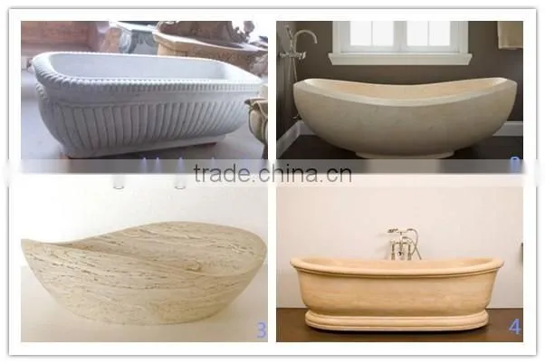 Unique natural marble classical bathtub