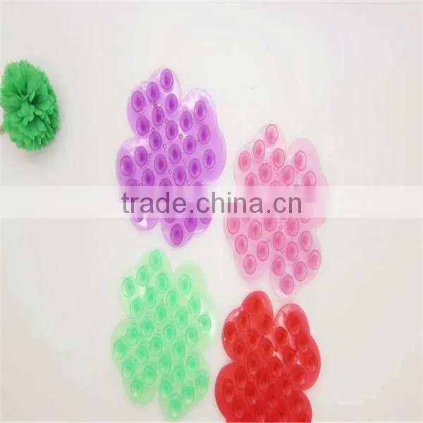 New silicone sucker, double side silicone suction cup with low price