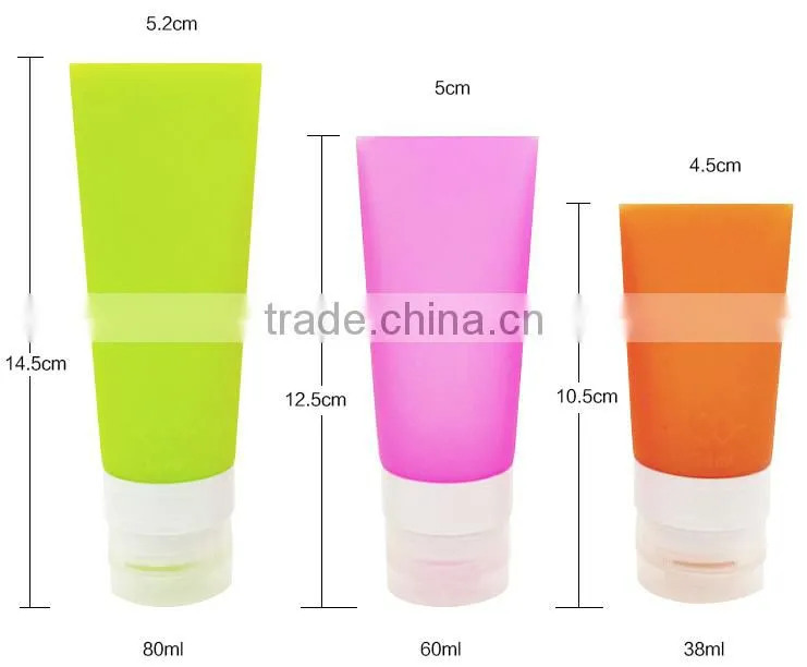 80ml food grade Bpa free silicon cosmetic jar/cosmetic bottles and jars/cosmetic containers and packaging/cosmetic package jar