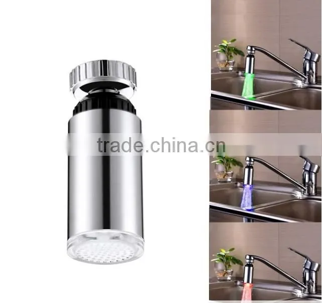 Innovative Glow Temperature Sensor LED Water Stream Temperature Control Faucet Tap 3 Colors
