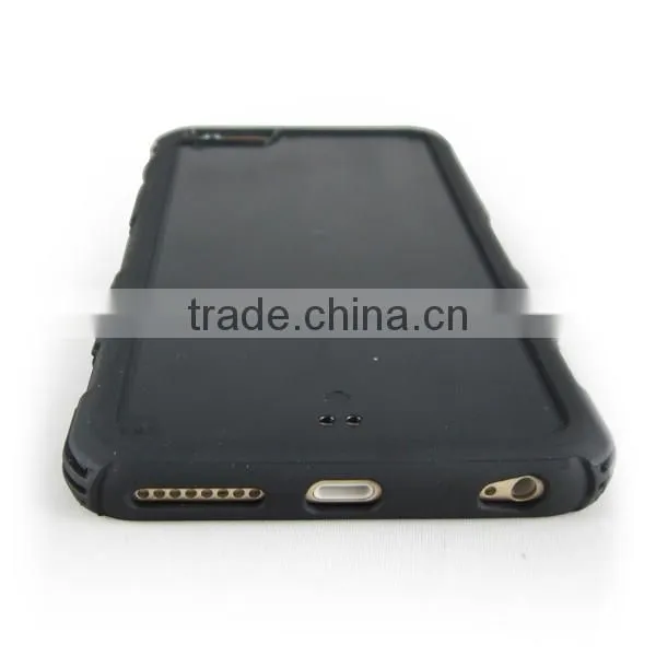 Black TPU+PC creative phone case (with notch) for iPhone 6/plus