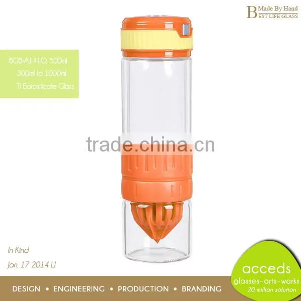 Wholesale Custom Glass Fruit Lemon Juice Bottle