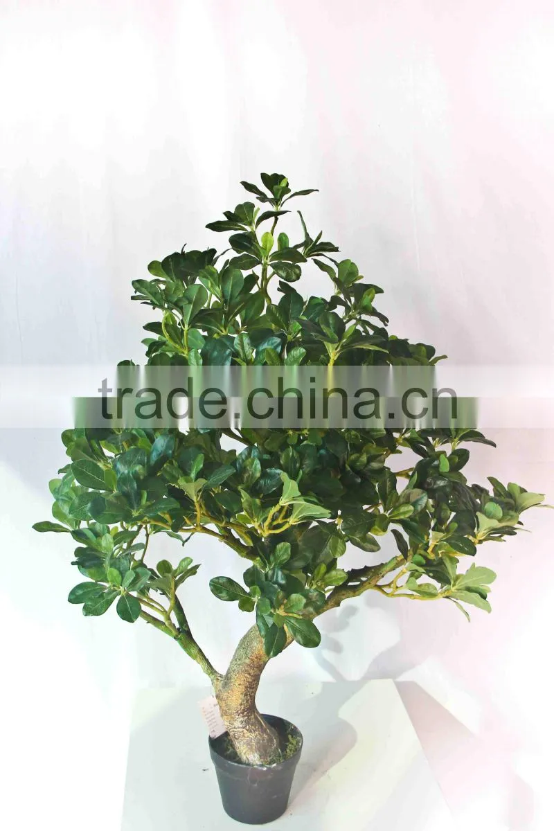 Artificial green potted trees