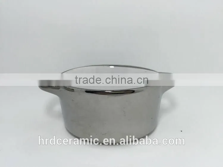 Stocked Stainless Steel Double Handle electric hot soup pot