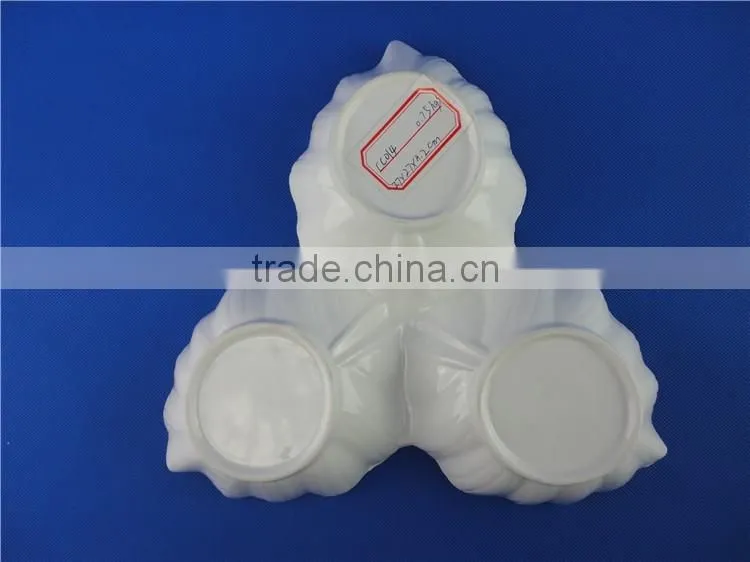 bulk ceramic plates leaf shape