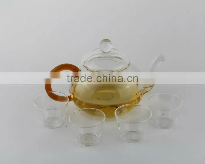 Clear Glass teapot With Stainless Steel Filter