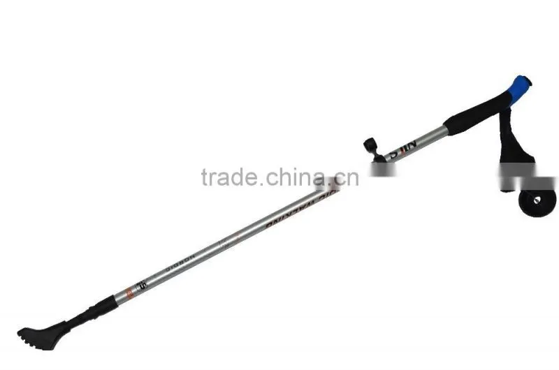 Nordic walker poles, 2 sections, internal lock, EVA handle with glove, Aluminum shaft, SZ17013