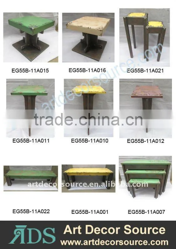 Solid Wood Table S/2