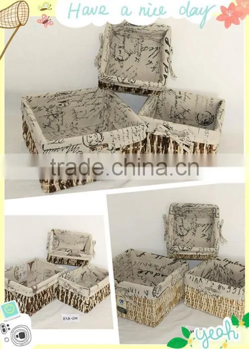 Product Description Eco Friendly Maize Peel Woven Storage Basket