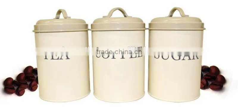 Sugar Coffee Tea Canister