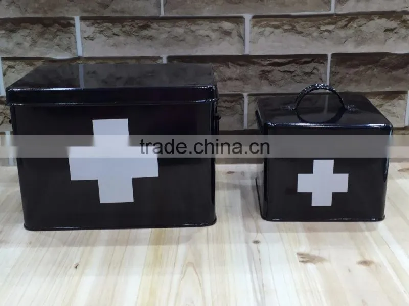 Household Metal First-Aid Kits / Medicine Storage Case / Emergency Box / Pill Container
