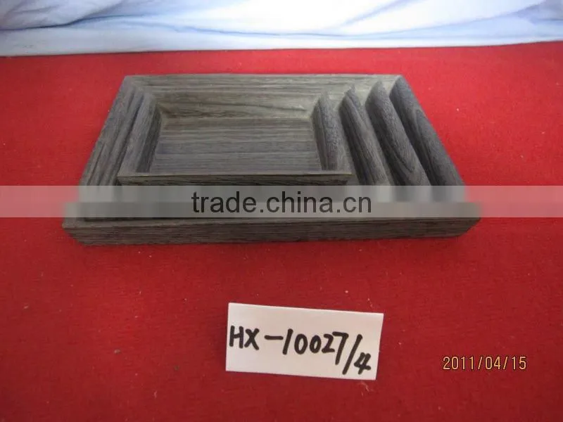 carbonized healthful wooden fruit tray,wooden tray